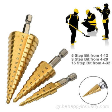 3pcs High-Speed ​​Step Step Drill Bit